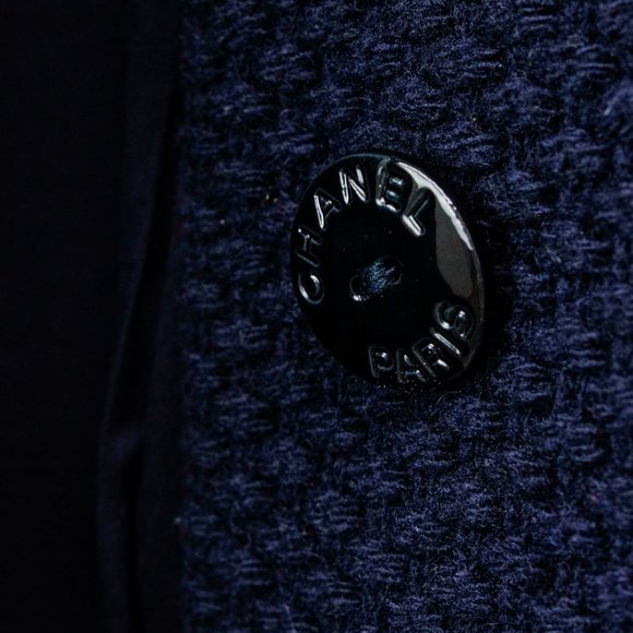 Chanel Navy Wool Mod Coat - Picture 9 of 14